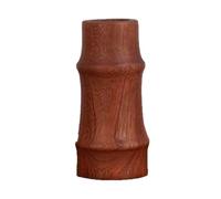 Florero de madera, jarrón decorativo vintage, jarrones de suelo de 1.96 x 4.13 pulgadas con construcción compacta, centro de mesa de madera natural, exhibición de centro de mesa con diseño rústico