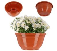 Florero de plástico KADAX, macetero, 26 cm, terracota