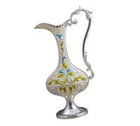 Florero Grabado con, arreglos Florales de Metal Antiguo Europeo, macetas para Decoraciones de Espacios Interiores, Regalo, decoración del hogar, florero de Metal