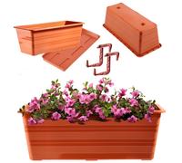Florero KADAX con posavasos y 2 asas, terracota, 40 cm