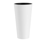 Florero macetero inserto para plantas columna para plantas gris mate beige...
