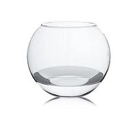 Florero o Pecera de Cristal, Acuario para Peces o Flores - Diámetro 23.9 x Altura 20 cm. -JUANIO-