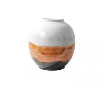 Florero para decoración Nuevo jarrón de cerámica Pintado a Mano Estilo Chino, Adornos for Sala Estar, vestíbulo, Estante Antiguo, decoración estantería(Grande)