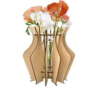 Florero para Lego,Florero de Madera para Ramo de,Estilo único,para Bloques de construcción de Flores,Flores Artificiales,Plantas Artificiales,Regalo Ideal para los Amantes de Las Flores