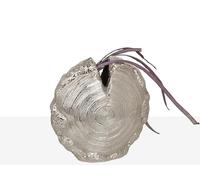 FLORERO REDONDO ALUMINIO PLATEADO