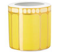 Florero Signum, Porcelana, Ancho, Amarillo OS