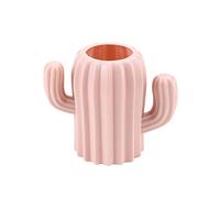 Florero Sunicon, florero de PE, florero con Forma de Cactus, florero de Estilo escandinavo, florero de Cactus de Escritorio, decoración de Mesa, Adorno para arreglos Florales (Pink)