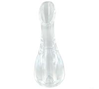 Florero transparente elegante y simple hecho de material para uso doméstico (6 x 17,2 cm)