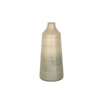 FLORERO VIDRIO BEIGE GRIS