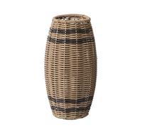 Floreros floreros, Rattan Bouquet Florero, 5,12x5,12x9,06 pulgadas rústico decoración, mesa de centros, woven floral veessel for Bedroom, sala de estar, Farmhouse, Wedding Settings, Patio, Garden