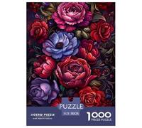 Flores 1000 Piezas Rompecabezas Juego De Familia Creativo Maravilloso Puzzle Desafío De Color para Regalos De Viaje, Presente 38x26cm/1000pcs