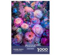 Flores 1000 Piezas Rompecabezas Juego De Familia Impresionante Maravilloso Puzzle Regalo para La Relajación para Regalos De Viaje, Presente 70x50cm/1000pcs