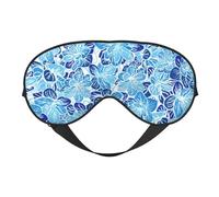 Flores abstractas azules, Cubreojos completos Antifaz bloqueador de luz Antifaz para dormir Antifaz suave con los ojos vendados Noche