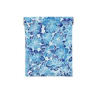 Flores abstractas Azules, Squeeze Top Wallet Bolsa de Almacenamiento para Mujer Monedero pequeño Bolsa de Cambio