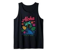 Flores Aloha State Of Mind Palm Wave Camiseta sin Mangas