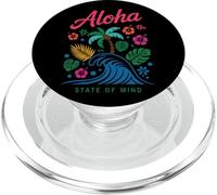 Flores Aloha State Of Mind Palm Wave PopSockets PopGrip para MagSafe
