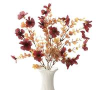 Flores artificiales - 31x16cm tallos realistas, juego de decoración de boda, arreglo de jardín al aire libre | Decoración de cambio de con exhibición floral de larga duración