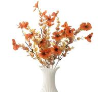 Flores artificiales - 31x16cm tallos realistas, juego de decoración de boda, arreglo de jardín al aire libre | Decoración de cambio de con exhibición floral de larga duración