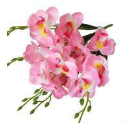Flores artificiales aromáticas estéticas incluyendo hermosas mariposas diseñadas para eventos de celebración (rosa)