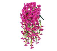 Flores Artificiales Colgantes 2 Piezas de Flores Artificiales 75 cm, Gloria la mañana Falsas, Hojas eucalipto Colgantes for decoración jardín, Fiestas al Aire Libre, Bodas(Color 5)