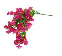 Flores artificiales colgantes de gloria matutina para exteriores, hojas de eucalipto de seda realistas, enredaderas, impermeables, arreglos florales sintéticos para pared, puerta, valla, jardín, boda
