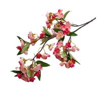 Flores artificiales de begonia para decoración de jardín al aire libre, sala de estar, escritorio, hechas a mano, tacto real, decoración del hogar, oficina, flores falsas (rosa oscuro)