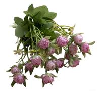 Flores artificiales de crisantemo para bodas y decoración del hogar, hechas de tela con diseño natural para una belleza duradera (rosa)