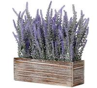 Flores Artificiales de Lavanda Artificiales, de plástico, Lavanda, Rectangular, Antiguo, Interior, Exterior, Cocina, Oficina, decoración de Mesa