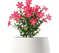 Flores artificiales de margaritas, flores artificiales de margaritas, flores decorativas de imitación para dormitorio, estudio, decoración de mesa, flores silvestres falsas