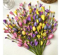 Flores Artificiales de Pascua, Juego de 12 Huevos Artificiales , de , Flores de , y de , de Flores de Huevos a , Decoración DIY, Decoración de Pascua, Decoración de y Verano, Arreglo Floral para