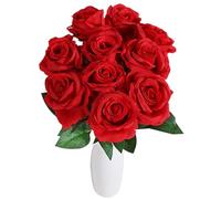 Flores artificiales de rosas falsas - Champagne Silk Rose Single Tallo De Varilla, Rosas Hortensia Flower Ramo | Decoraciones De De San Valentín, Arreglo Floral Para Regalos De Anniversa