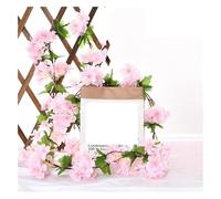 Flores Artificiales de Sakura 230 cm, for Bodas, Jardines, Fiestas, Navidad, Novias, Plantas Falsas(Light Pink)