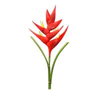 Flores Artificiales de Tallo de Heliconia Grande de pájaro del paraíso, 1 Tallo de 7 pétalos de Flores Falsas, Flores permanentes, Plantas Verdes para Interiores y Exteriores, Guirnalda para el hogar