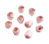 Flores artificiales de tela, paquete 20 flores gasa multicolor 1 cm for manualidades y decoración del hogar(Pink)