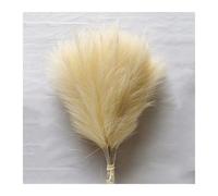 Flores Artificiales Decoracion 10/30 Uds. Decoración de Flores Artificiales Hierba Pampas esponjosa for Ramo Boda, decoración jarrón for el hogar, Planta Falsa, Flor caña(Beige,10pcs)