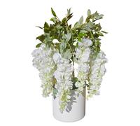 Flores artificiales decoración Wisteria Damich 9 inflorescencias 9pwb