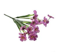Flores artificiales decorativas perfectamente hechas para durar todas las estaciones sin complicaciones de mantenimiento (morado)
