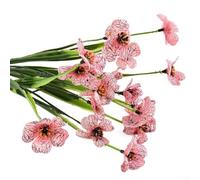 Flores artificiales decorativas perfectamente hechas para durar todas las estaciones sin complicaciones de mantenimiento (rosa)