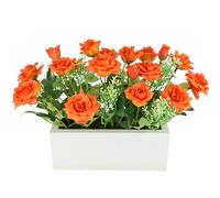 Flores Artificiales en Caja, 20 x 26 cm, Rosas Artificiales, Flores Silvestres, Flores Artificiales, decoración de Boda, decoración de Mesa, Flores de Seda, Flores Decorativas