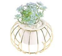 Flores artificiales, flor con jarrón seda ramo artificial planta falsa bonsai para la casa de la boda fiesta de la oficina del escritorio del escritorio del escritorio del baño centros del centro de