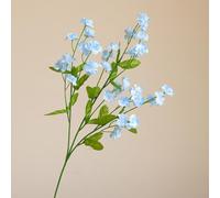 Flores artificiales Forget-Me-Not, decoración floral de tela de seda para decoración del hogar, centro de mesa de boda, arreglo de mesa, ramo falso de bajo mantenimiento (azul)