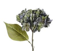 Flores Artificiales Hortensia Hortensia artificial de seda, flores for el hogar, habitación, mesa, accesorios, boda, pared, ramo novia, decoración for fiestas navideñas Para decoración(Green blue)