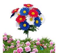 Flores Artificiales Para Cementerio - Arreglo Realista Resistente Al Clima,Decoración Patriótica De Tumbas Con Flores Artificiales | para Familia Amigos Amantes Historia Jardín Patio Festivos