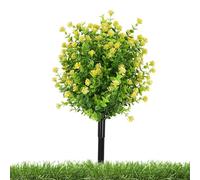 Flores artificiales para exteriores, resistentes a los rayos UV, decoración realista resistente a los rayos UV