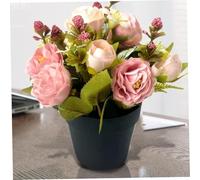 Flores artificiales para tumbas Rosas artificiales de 6 x 7 pulgadas Flores para tumbas en macetas Cementerio de seda para cementerio Funeral Memorial Decoraciones para Style2, Decoración de j