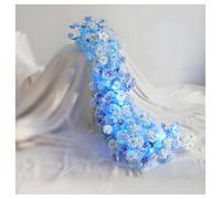 Flores Artificiales Realistas, Guirnalda Floral Cascada Artificial Rosa Camino De Mesa Falso Centro De Mesa Boda Seda Para Hotel Mesa, Decoración Compromiso Jardín Ceremoni(Size:200cm/6.56 ft,Color:B)