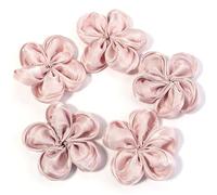 flores artificiales, Satin 6-7cm Multicolor Pack of 20 for DIY Crafts and Decoration(Pink)