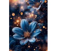 Flores Azules Puzzle 2000 Piezas, Rompecabezas Adultos Puzzle, Desafiante Puzzles de Decoración Juego de, Entretenimiento Juego Educativo para Toda la Familia, para Regalo Decoración DX0YL7-532