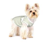 Flores Blancas de Primavera,Camiseta de algodón sin Mangas para Mascotas, Chaleco Transpirable, Suave y elástico para Cachorros,L
