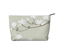 Flores Blancas de Primavera,Neceser de Pana, Neceser de Maquillaje portátil, Neceser de Viaje